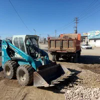 خاکبرداری اجاره‌ مینی لودر بابکت توماس خاورنخاله|خدمات حمل و نقل|مشهد, عبادی|دیوار