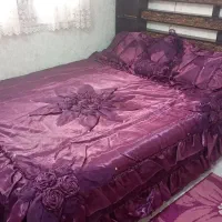 روتختی ترک ساتن کارشده دو نفره