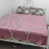 تخت خواب دونفره فلزی|تخت و سرویس خواب|کرمانشاه, |دیوار