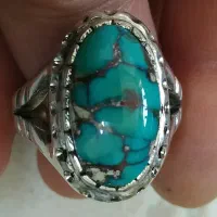 شیش عدد انگشتر فیروزه 145 گرم|جواهرات|ری, بی‌بی شهر بانو|دیوار