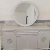 آیینه وکنسولی سفید ام دی اف