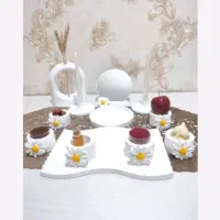 هفت سین و سینی سبزه و۲شات شمع و۲مرغ امین و ۲جاعودی|صنایع دستی و سایر لوازم تزئینی|تاکستان, |دیوار