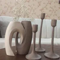 ست گلدان و جاشمعی مدرن