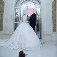 لباس عروس تمام ساتن|لباس|کلاله, |دیوار