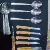 ۲دست قاشق ۲دست کارد میوه خوری