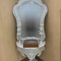 آینه شمعدان ملیله اصفهان آبکاری نقره