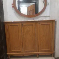 آینه کنسول چوبی