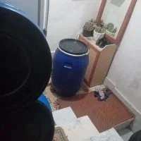 دبه110، 140، 160لیتری باقفل هوا وبس آهنی|ظروف نگهدارنده، پلاستیکی، یک‌بارمصرف|رباط‌کریم, شترخوار|دیوار