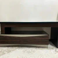 میز تلویزیون دو تیکه و دو کشویی