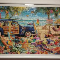 پازل چیده شده ۱۰۰۰ تکه|تابلو، نقاشی، عکس|خرمدره, |دیوار