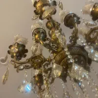 لوستر برنز۱۲شاخه|لوستر و چراغ آویز|تهران, علیآباد|دیوار