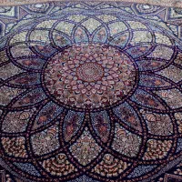 ۲ عدد فرش ۹ متری ماشینی ابریشمی اکریلیکی