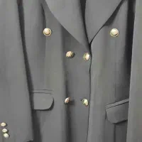 مانتو کتی مشکی دکمه دارسایز۴۸|لباس|تهران, گمرک|دیوار