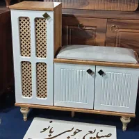 جاکفشی نشیمن دار جادار جا کفشی مقاوم ضدخش زیبا