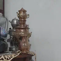 سماور تزئینی مینیاتوری برنجی سیسمونی چراغ مطالعه