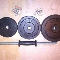 میز پرس بهمراه ۸ عدد دنبل کامل|تجهیزات ورزشی|تهران, کرمان|دیوار