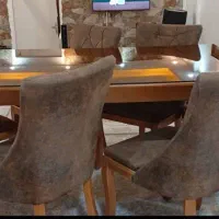 مبل 8نفره و میز نهار خوری 6نفره