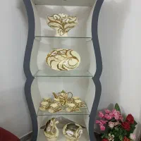 ویترین گنجه استند طوسی