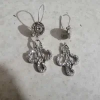 النگو و گوشواره( طلا سفید)|جواهرات|بیرجند, |دیوار