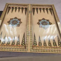 تخته و شطرنج تمام خاتم نو و دست نخورده با کیف چرم|صنایع دستی و سایر لوازم تزئینی|تهران, پاسداران|دیوار