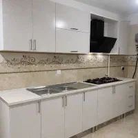 کابینت فلزی درب چوبی