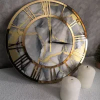 ساعت رزینی باشکوه برای تغییر دکور|ساعت دیواری و تزئینی|کرج, گوهردشت|دیوار