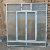 درب پارکینگ سه لنگه با چهار چوب و پنجره کامل|مصالح و تجهیزات ساختمان|مبارکه, |دیوار