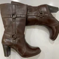 بوت چرم گاوی قهوه ای ۳۸