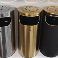 سطل آشغال. سطل آشغال جا سیگاری دار.