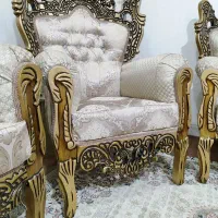 مبل جهیزیه سلطنتی ۷ نفره نونو با میز و عسلی