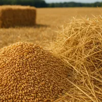 گندم آبی و کاه