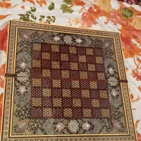 شطرنج و تخته نرد خاتم کاری با تذهیب