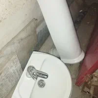 دو عدد روشویی بدون شیر آینه باکس