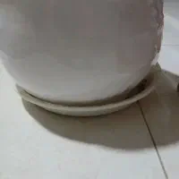 دوعدد گلدان ویک عدد باکس گل