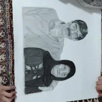 سفارش نقاشی طراحی چهره|تابلو، نقاشی، عکس|مشکین‌دشت, |دیوار