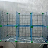 قفسه فلزی مشبک|کتابخانه، شلف، قفسه‌های دیواری|گلبهار, شهر جدید گلبهار|دیوار