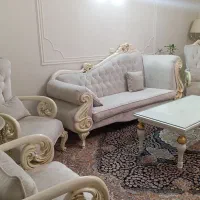 مبلمان ۶ نفره چوب راش|مبلمان خانگی و میز عسلی|ملارد, |دیوار