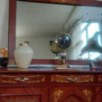 کنسول و اینه چوب راش بسیار شیک