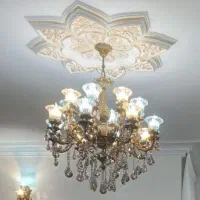 فروش 2عدد لوستر 16شاخه به همراه 2دیوار کو 2شاخه