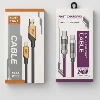 کابل شارژ بسیار پرقدرت 240 وات+کابل فست شارژ