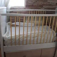تخت بچگانه با تشک،خوشخواب طبی فنری نو