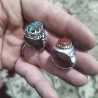 انگشتر فیروزه و عقیق