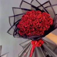 دسته گل روبانی