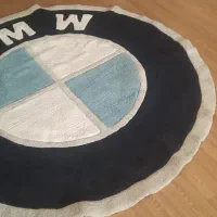 فرش دایره با آرم BMW خاص|فرش|همدان, |دیوار