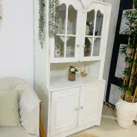 کمد کتابخانه ویترین کافی بار چوب گردو اصل|بوفه، ویترین، کنسول|هشتگرد, شهرک اداری|دیوار