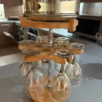 کلمن شیشه ای برای شربت خوری