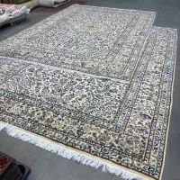 فرش دستباف (بساک)جفت۹ متری یکی خوب یکی تخ نما شده