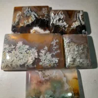 5عدد نگین عقیق شجربرفی وشکوفه بهاری|جواهرات|شهریار, شهرک وائین|دیوار