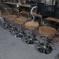 صندلی جکدار استیل طلایی کانتر اپن  جزیره آشپزخانه|میز و صندلی غذاخوری|تهران, یافت‌آباد|دیوار