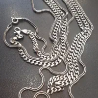 زنجیر نقره ماری و کارتی